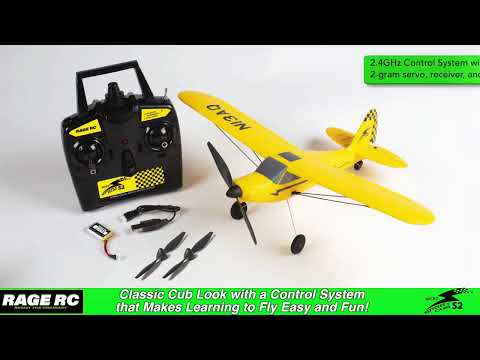 Rage R/C - Micro Sport Cub 400 3-Channel RTF Airplane with PASS System RGRA1118