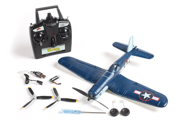 Rage R/C - F4U Corsair Jolly Rogers Micro RTF Airplane with PASS (Pilot Assist Stability Software) System RGRA1301V2