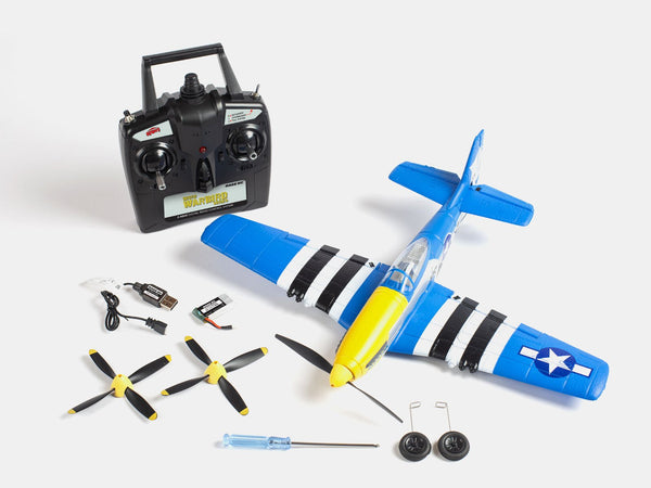 Rage R/C - P-51D Obsession Micro RTF Airplane with PASS (Pilot Assist Stability Software) System RGRA1300V2